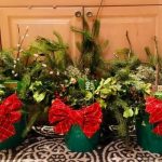 Holiday floral arrangements