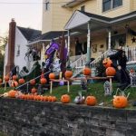 House decorated for Halloween fundraiser